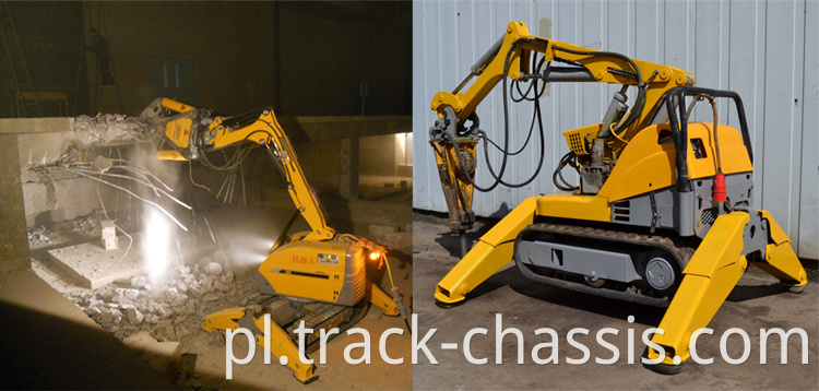 Mini gumowy podwozie podwozia gumowego